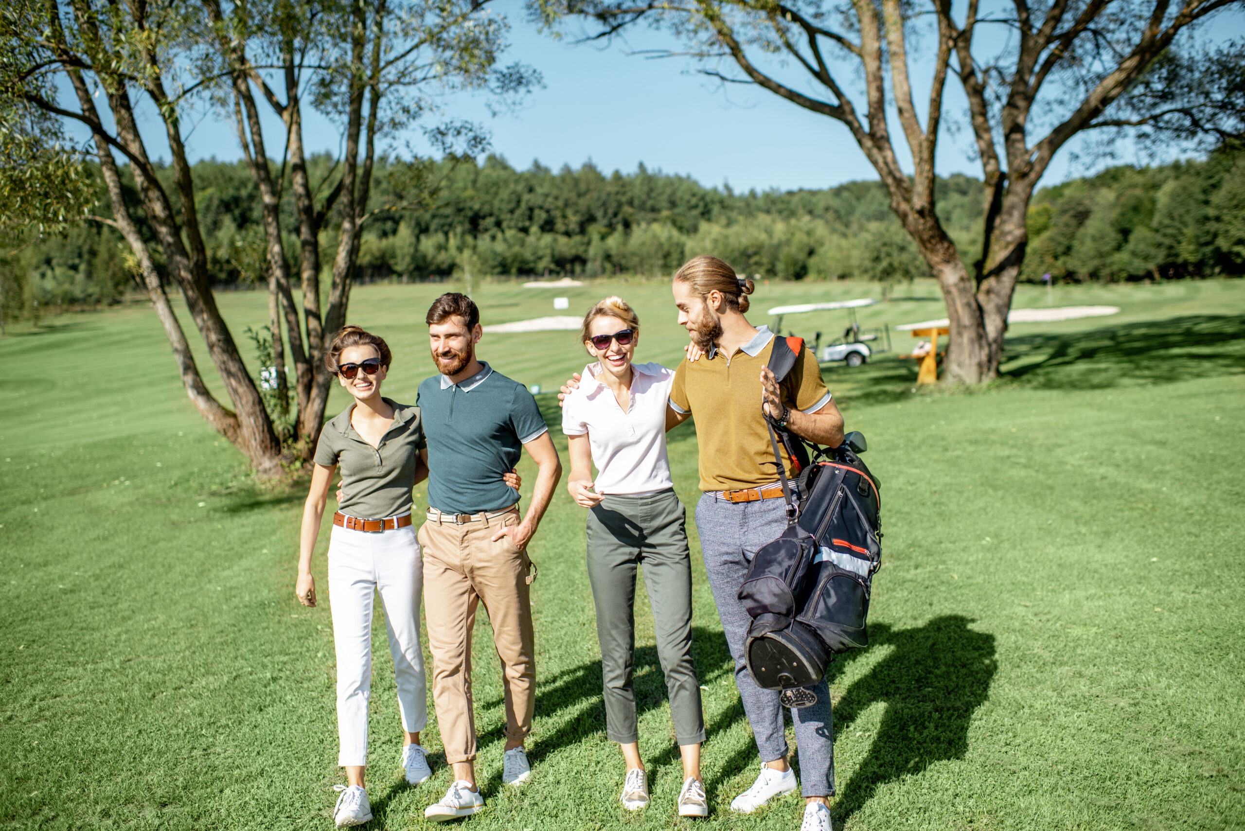 Sortie de golf entre amis